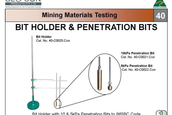 40 - IMSBC Bit Holder & Penetration Bits