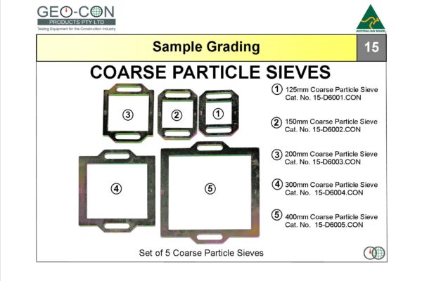 70; 15 - Coarse Particle Sieves