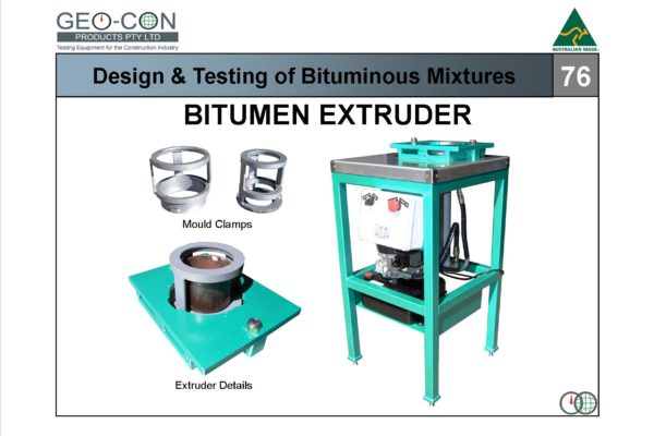 76 - Bitumen Extruder