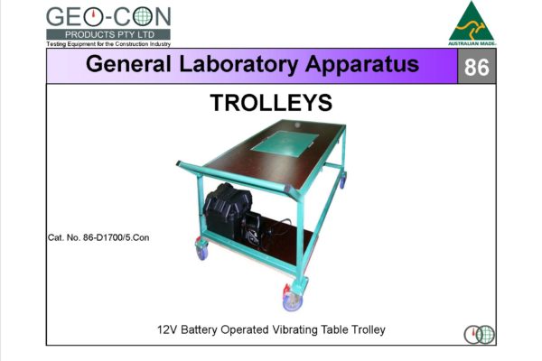 86 - Trolley - 12V Vib. Table