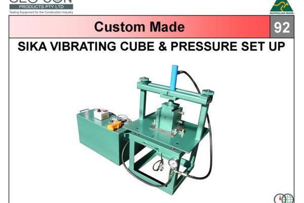 92 - SIKA vib. cube & pressure set up