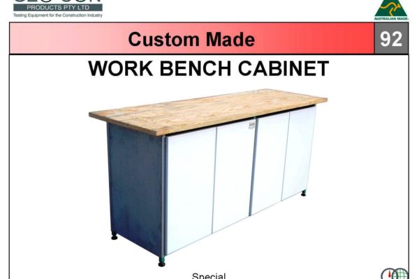 92 - Work bench cabinet