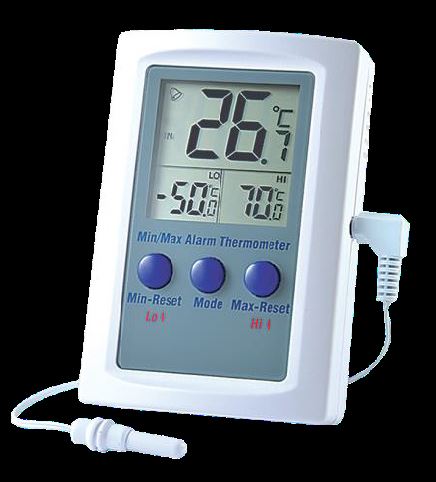 Max Min Thermometers With Push-Button Reset