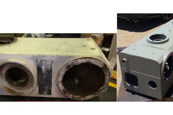 Grinder unit before & after