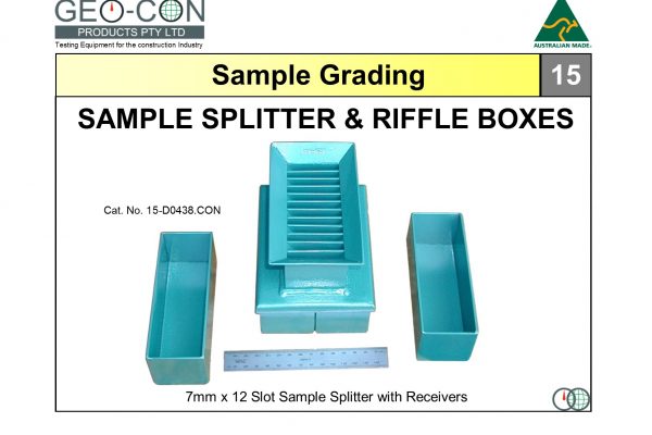 15 - 7mm x 12 Slot Sample Splitter with Receivers