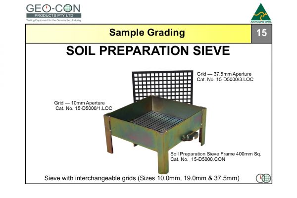 15 - Soil Preparation Sieve AUG20