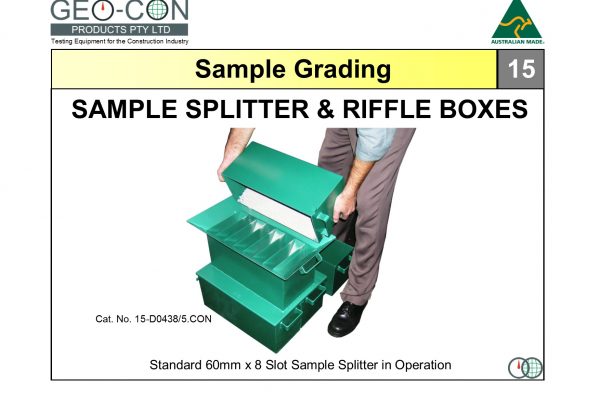 15 - Standard Sample Splitter in Operation