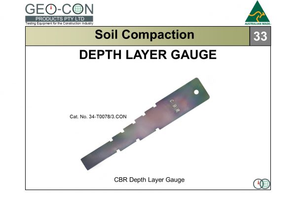 33 - CBR Depth Layer Gauge