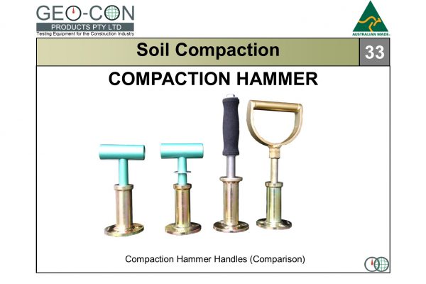 33 - Compaction Hammer tops comparison