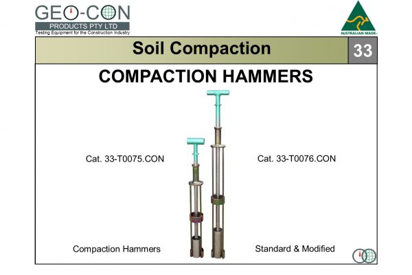 33 - Compaction Hammers - STD & MOD