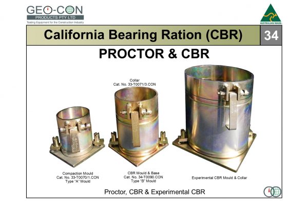 34 - Proctor, CBR and experimental CBR