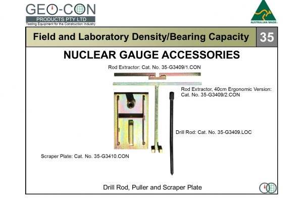 35 - SMDG Drill Rod, Puller and Scraper Plate AUG20