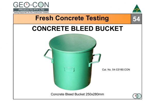 54 - Concrete Bleed Bucket