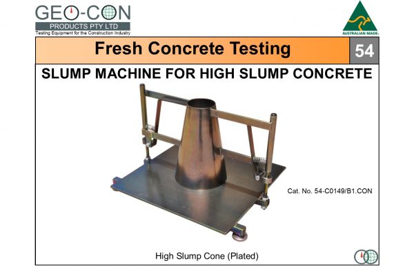 54 - Slump Machine for High Slump Concrete (plated)