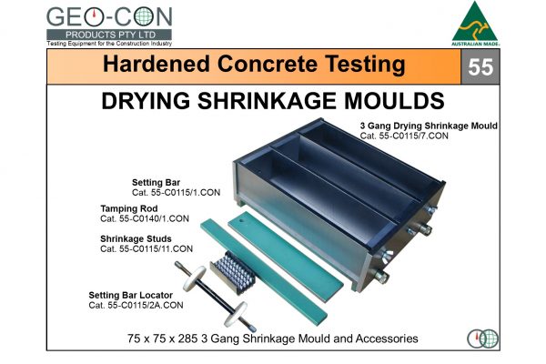 55 - Shrinkage mould and accessories