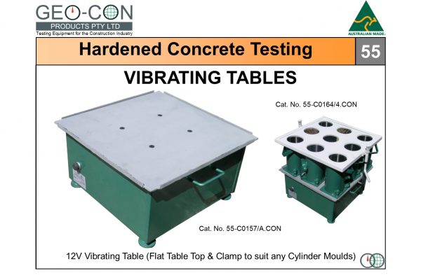 55 - Vib Table - 12V for a variety of 100mm Moulds