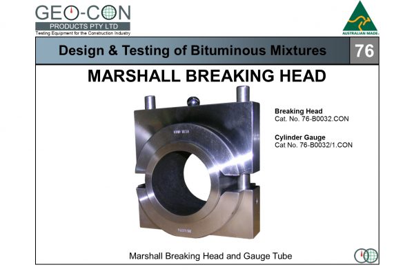 76 - Marshall Breaking Head & Gauge Tube