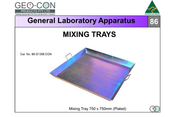86 - Mixing Tray 750 x 750 (plated)